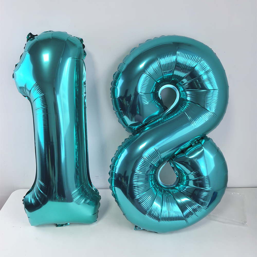 Balloon Pump Hand - 32 pollici Teal Blue Numero 18